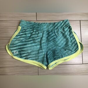 Under Armour Women’s Activewear Shorts Green/Yellow XS